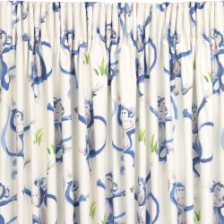 cortinas Cheeky Monkey azul