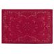 Preciosa alfombra clásica en rojo arándano