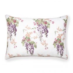 roap de cama de algodón estampado con flores en tonos morados de diseño