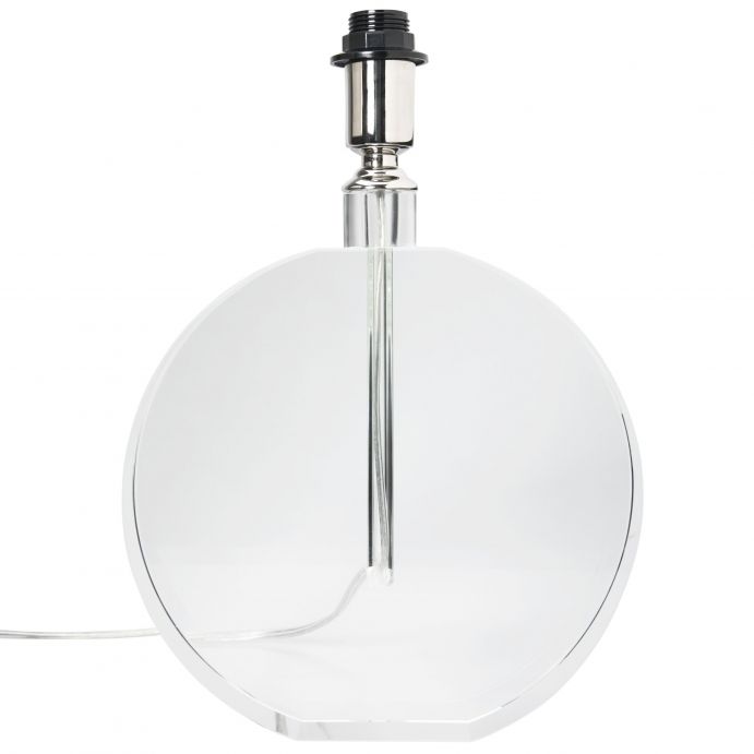 base de lámpara de cristal de diseño de disco plano