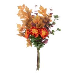 ramo de flores artificiales naranjas de diseño otoñal