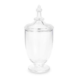 caja de cristal con tapa en forma de urna de tamaño grande