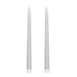2 velas LED plata pálido