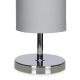 lámpara de mesa en cilindro color gris pizarra de diseño
