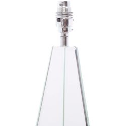 base de cristal con elegante diseño espejado