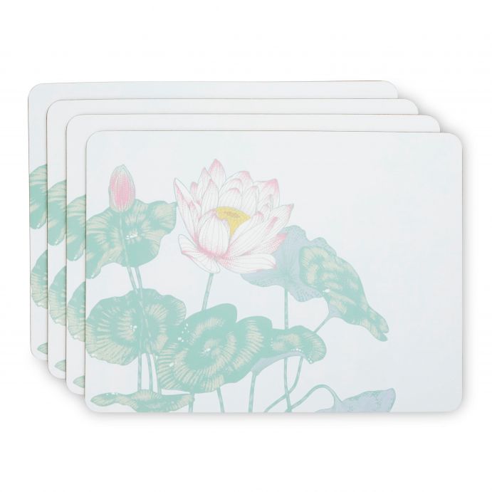 base para tachos individuais de cortiça decorado com flores de projeto