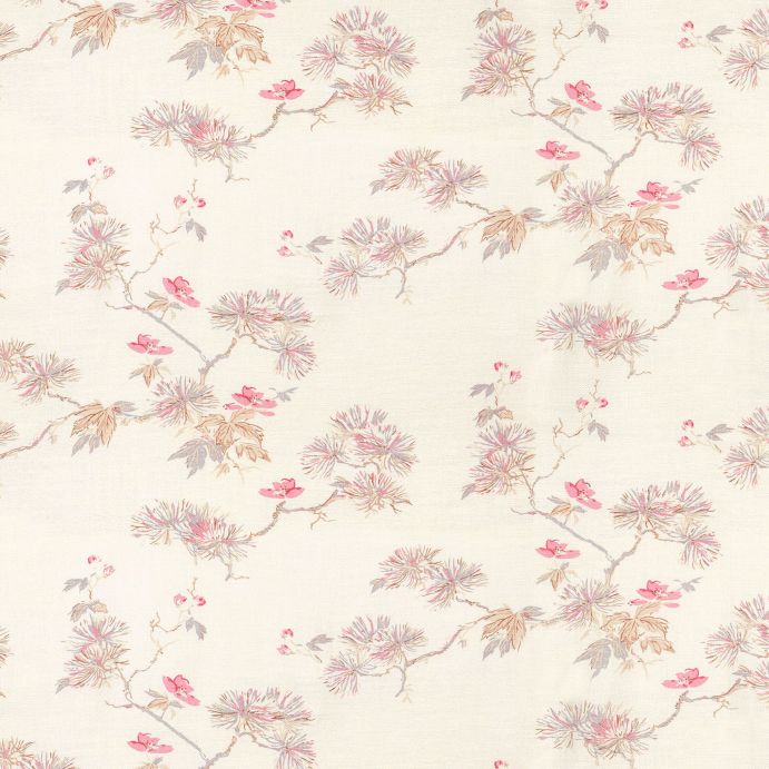 tela de flores pequeñas estilo oriental ideal para cortinas y estores de diseño