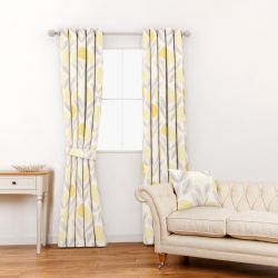 tela de flores amarillas ideal para cortinas y estores de diseño