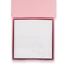 bloc de notas para escritorios bonitos en color rosa de diseño