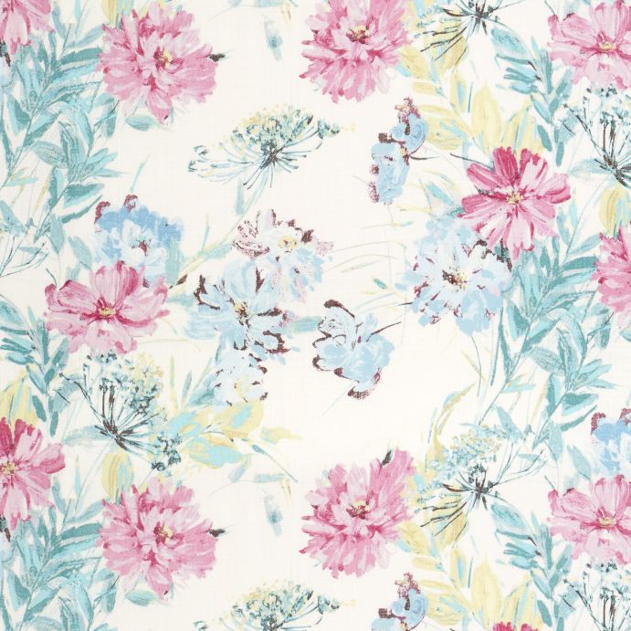 tela de flores de colores de diseño para cortinas y estores