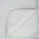 colcha de algodón gris plata de diseño para camas de revista