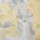 funda nórdica estampada con flores en amarillo y gris de diseño para camas de revista