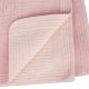 colcha suave tipo terciopelo en rosa claro de diseño para camas bonitas
