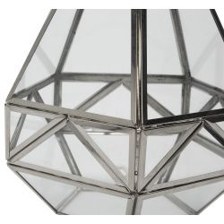pie de lámpara de cristal en forma de diamante de diseño