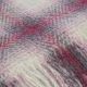 manta de lana de cuadros rosas y grises de diseño