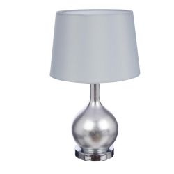 lámpara de mesa Swirl plata
