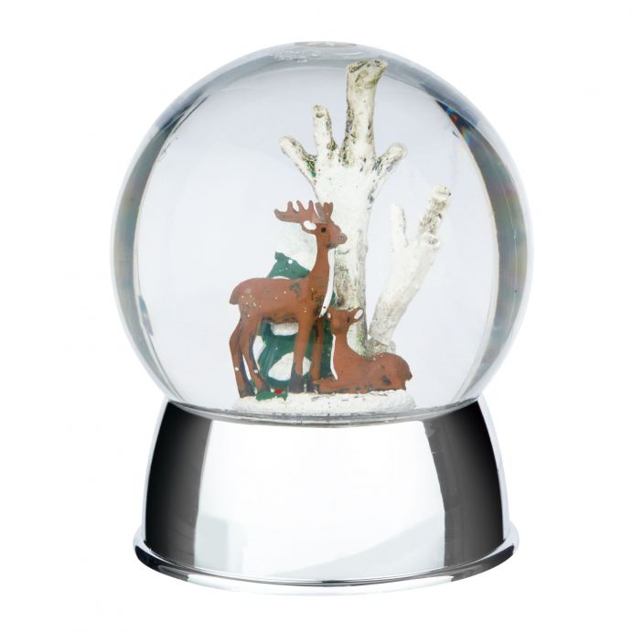 bola decorativa con luz con paisaje de reno 