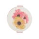 espejo de bolso estampado con flores de diseño - ideas para regalar