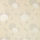 papel pintado de pared dorado con efectos brillantes y estampado de guirnalda de flores