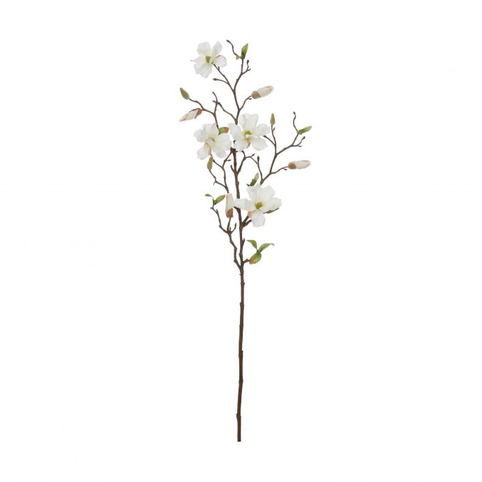 rama de Magnolia blanca artificial - 75 cm
