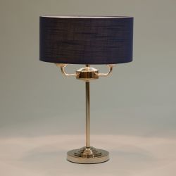 lámpara completa Sorrento níquel azul