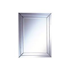 espejo rectangular de diseño con marco espejado 