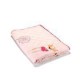 colcha infantil rosa con aplicaciones de hadas