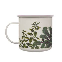 Taza Botanical floral metálica
