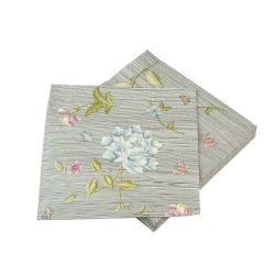 20 servilletas de papel estampado con flores 