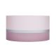 pantalla tipo cilindro, en rayas rosa y gris, ideal para bases de lámparas o para colgar