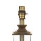 pie de lámpara de diseño en cristal y bronce elegante