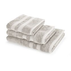 toallas de baño en algodón de calidad en color gris claro