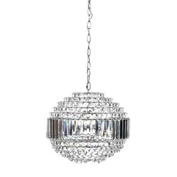 lámpara de techo de cristal en forma de globo de diseño