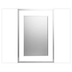 espejo rectangular de diseño con marco
