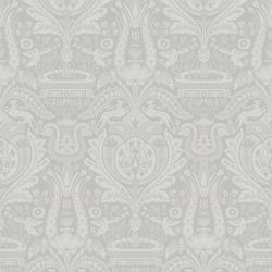 Papel Pintado Heraldic Damask Gris Pizarra