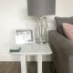 base da lâmpada em aço e design de gaiola muito elegante