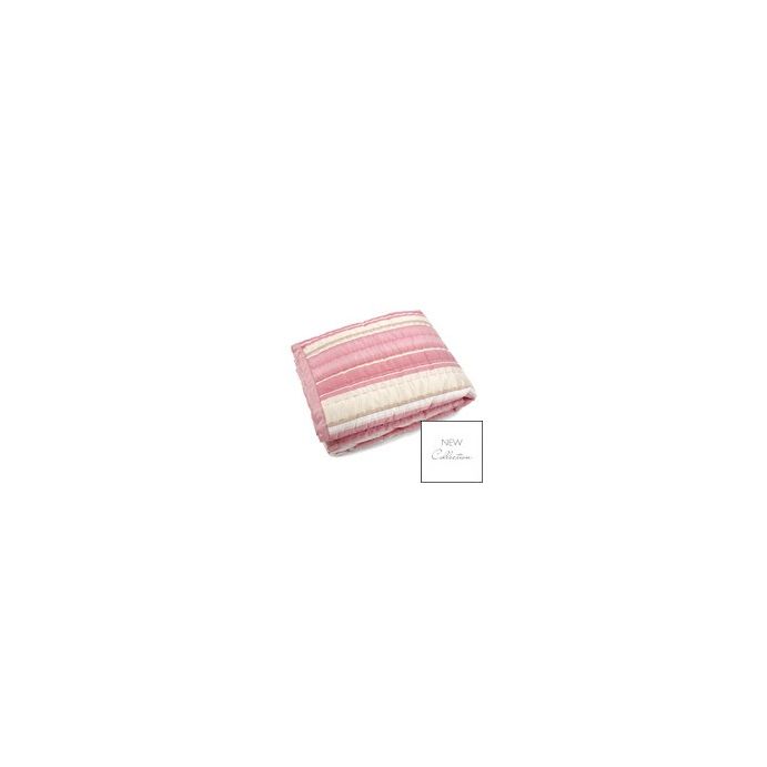 colcha rebecca stripe seda rosa