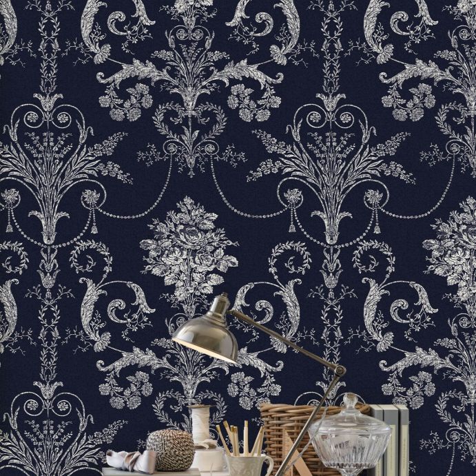Papel Pintado Josette Azul noche