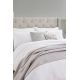 conjunto de funda nórdica para cama en color blanco de diseño rizado