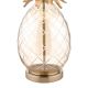 lámpara completa con base en forma de piña de cristal de diseño