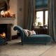 alfombra de diseño clásico en elegante estampado en azul verdoso 