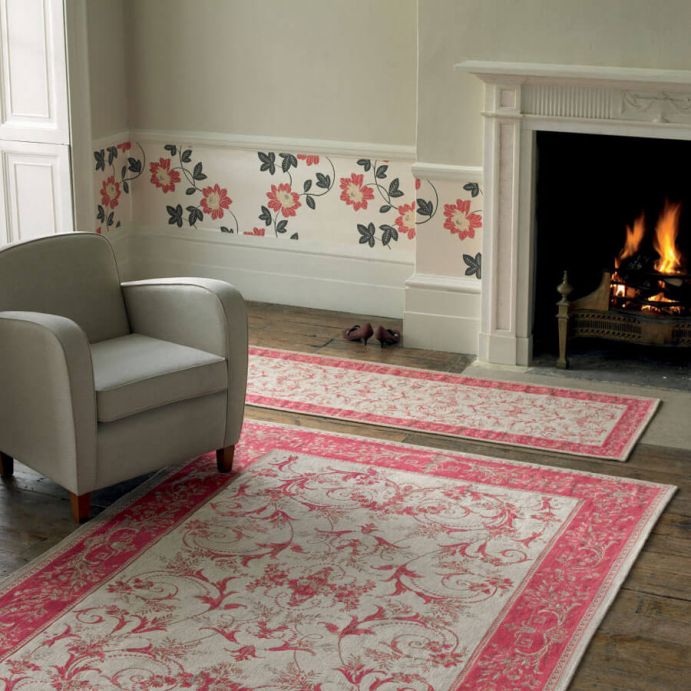 alfombra pasillera Malmaison cereza