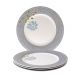 4 Platos Heritage Medianoche Rayas 26 cm