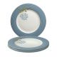 4 Platos Heritage Candy Azul Mar 26 cm