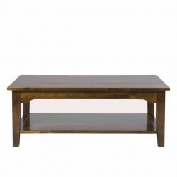 Mesa de centro Garrat rectangular castaño oscuro