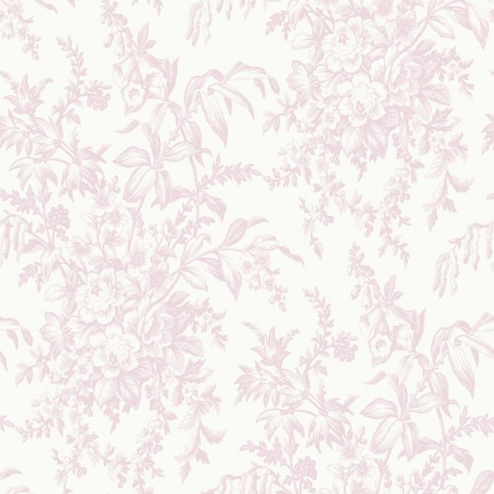papel pintado Picardie rosa pétalo