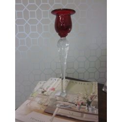candelabro cristal arándano
