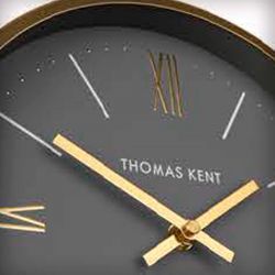 Reloj Hampton gris carbón 25cm