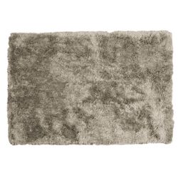 alfombra de pelo gris oscuro de diseño
