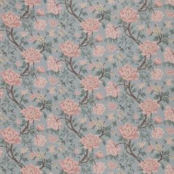 Tejido Tapestry Floral Chenille Rosa